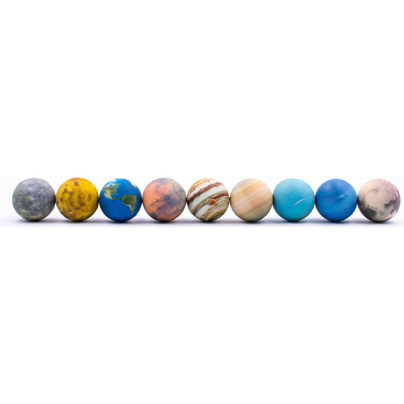 AstroReality Globo con sollievo Solar System Mini Set 9 x 3 cm