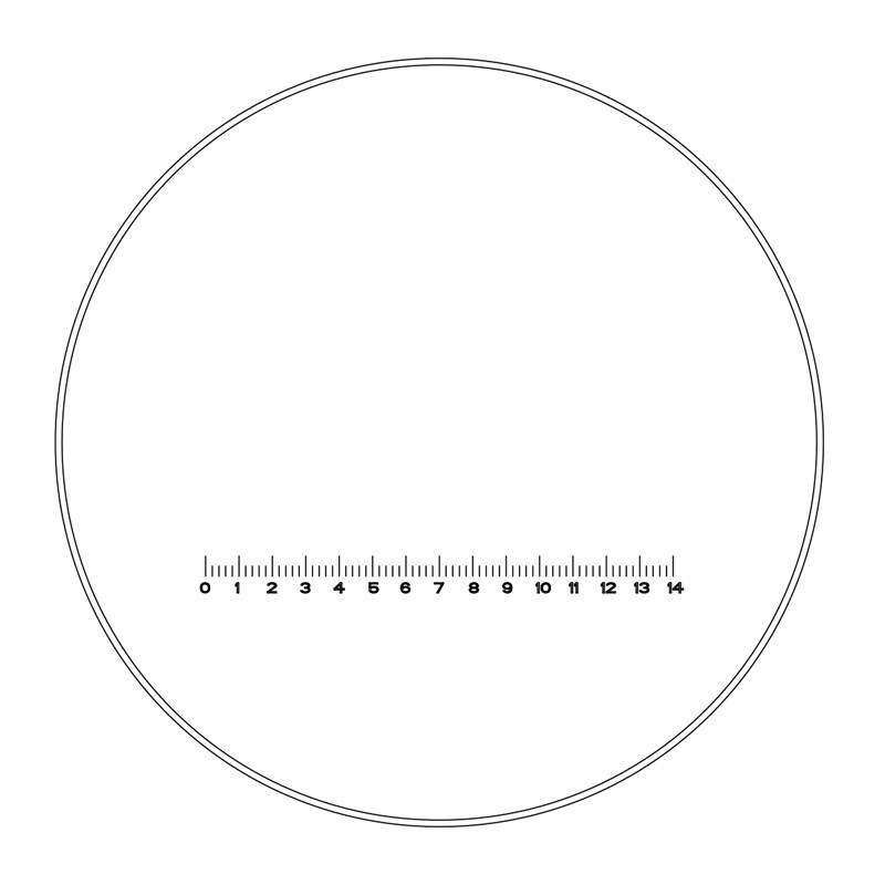 Motic Lastra micrometrica reticolo 70/14 mm, Ø23 mm (SMZ-140)