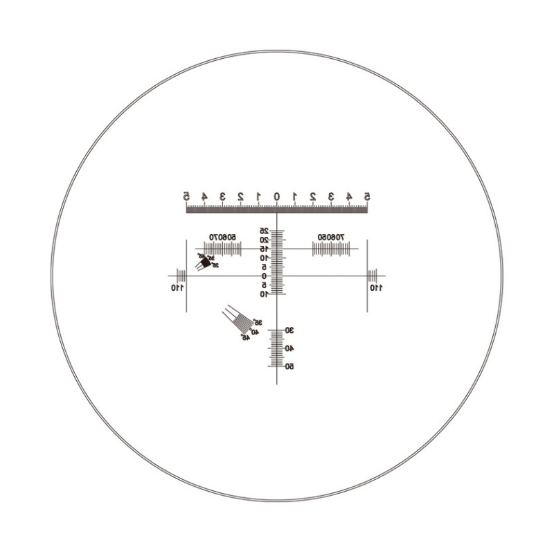 Motic oculare micrometrico WF10X/23 mm, analizzatore di proporzioni per diamanti