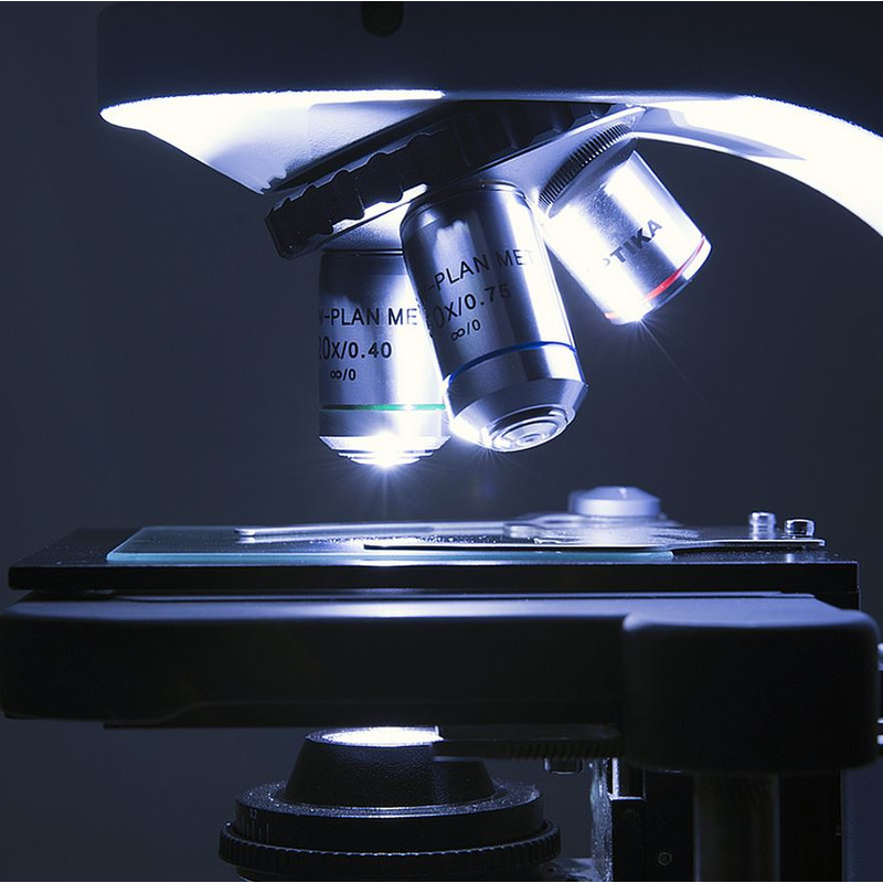 Optika Microscopio B-510-2IVD, trino, 2 teste, W+W IOS, 40x-1000x, IVD