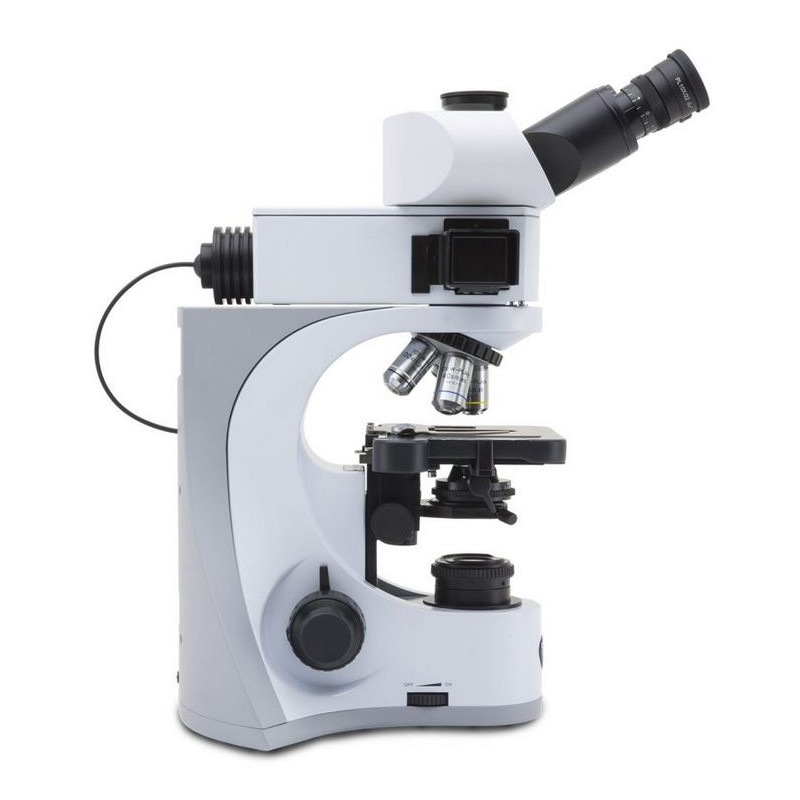 Optika Microscopio B-510LD1, fluorescenza, trino, 1000x, IOS, blu