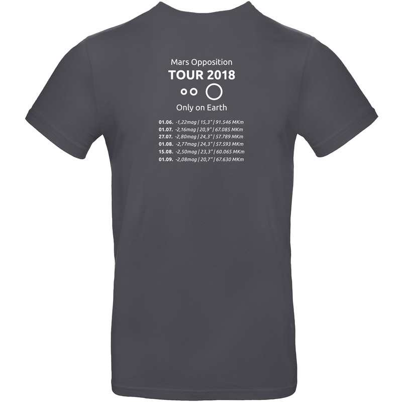 T-Shirt Mars Opposition 2018 - Taglia XL grigio