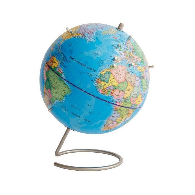 TROIKA Globo emform glob Magnet Political compresi 10 magneti 23cm
