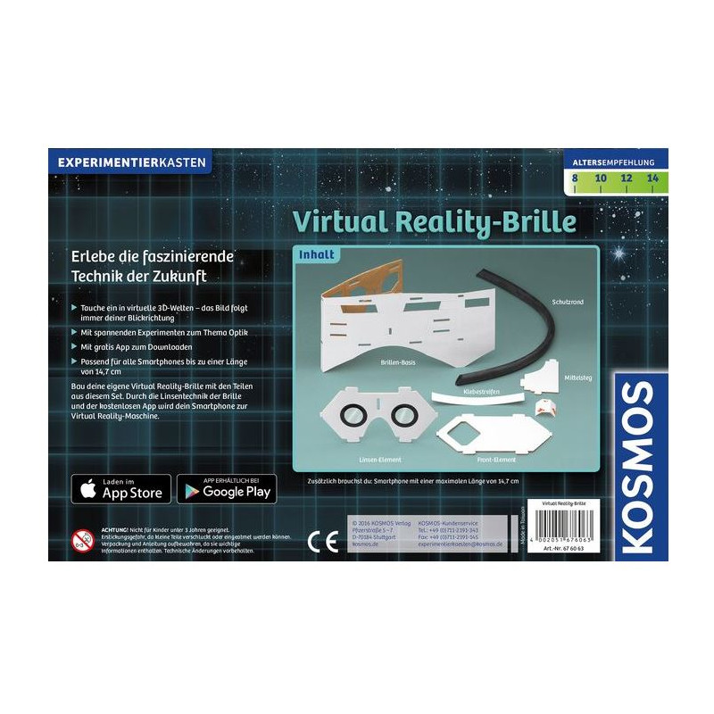 Kosmos Verlag occhiali realtà virtuale