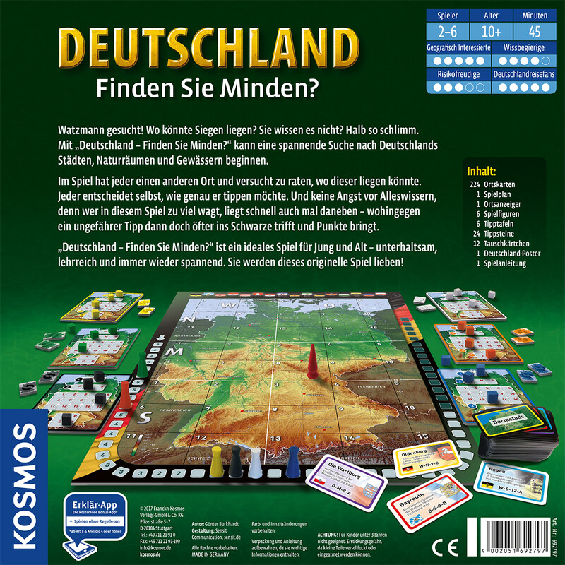 Kosmos Verlag Gioco Germania - Riesci a trovare Minden?