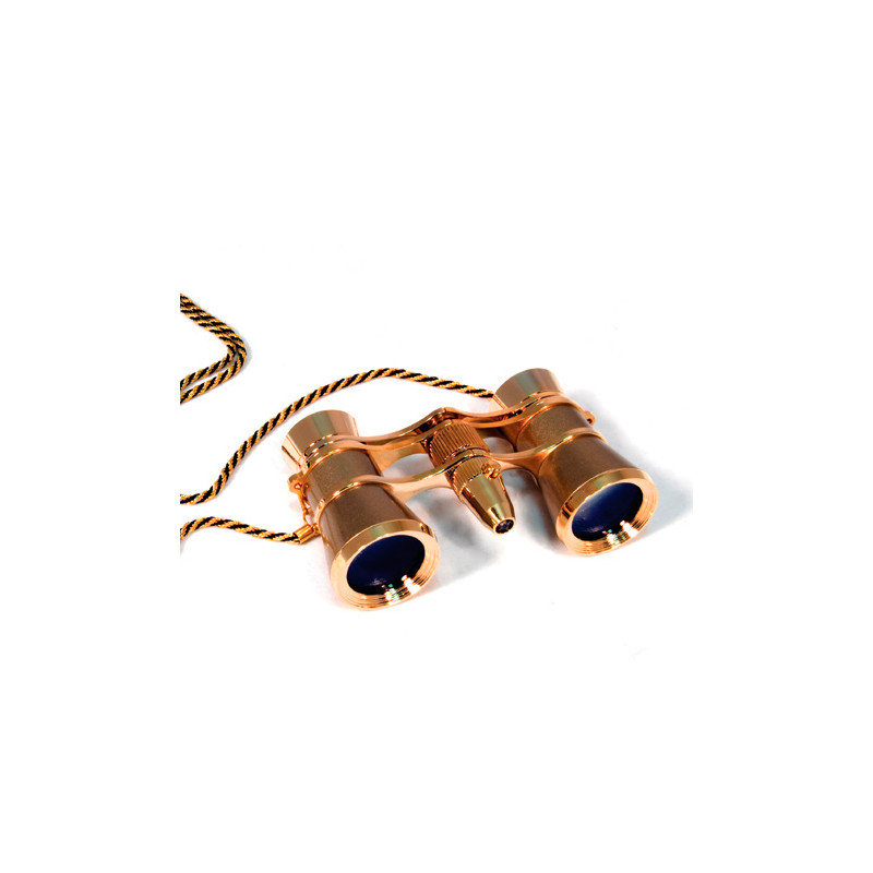 Levenhuk Binocolo da Teatro Broadway 3x25 oro con luce LED e catena