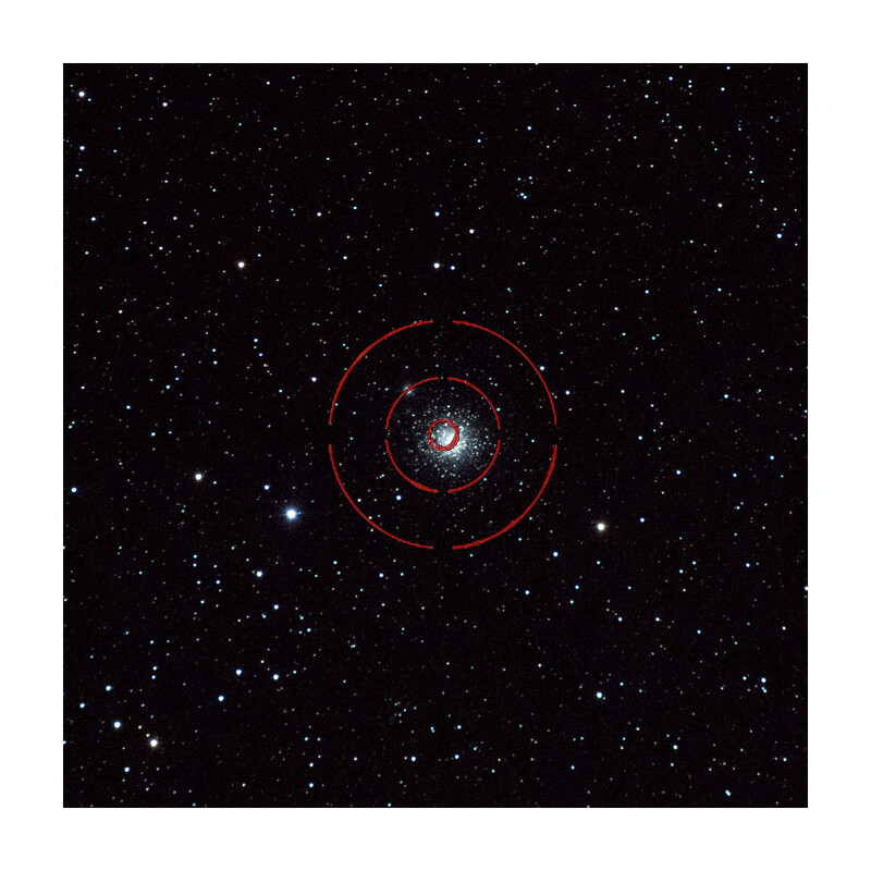 Cercatore Omegon Radiant Con Base, Illuminazione Regolabile E Cerchi Di Mira Da 0.5°, 2°, 4°