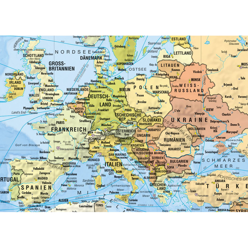 Bacher Verlag Mappamondo da viaggio Luoghi della mia vita piccolo incl. Neoballs