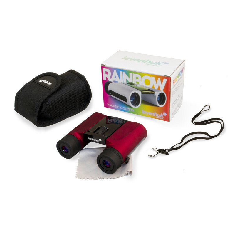 Levenhuk Binocolo Rainbow 8x25 Red Berry