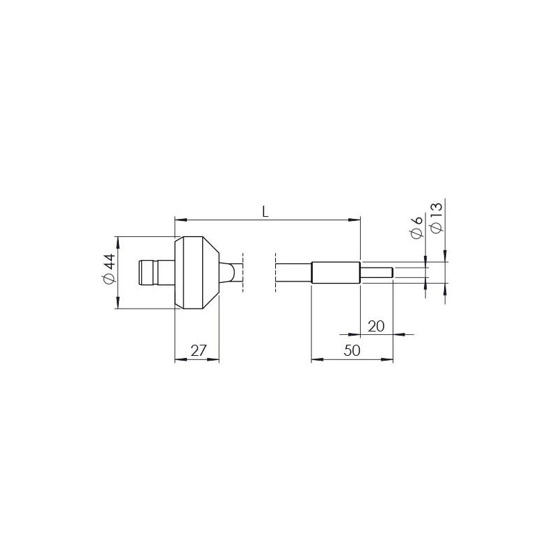 StarLight Opto-Electronics GLS1-800-4.5, 1-armig, Armlänge 800 mm, aktiver Durchmesser 4,5 mm