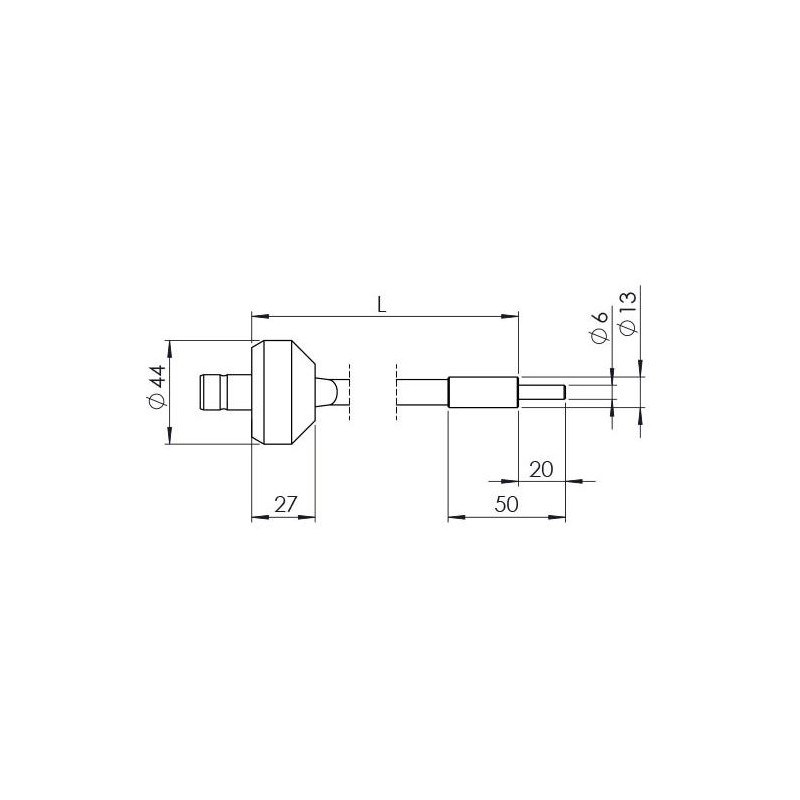 StarLight Opto-Electronics GLS1-800-4.5, 1 braccio, lunghezza braccio 800 mm, diametro attivo 4,5 mm