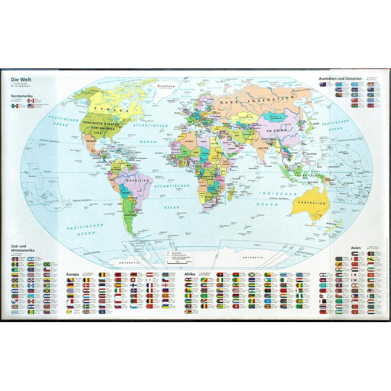Idena Sottomano per scrivania Tappetino da tavolo Mappa del mondo