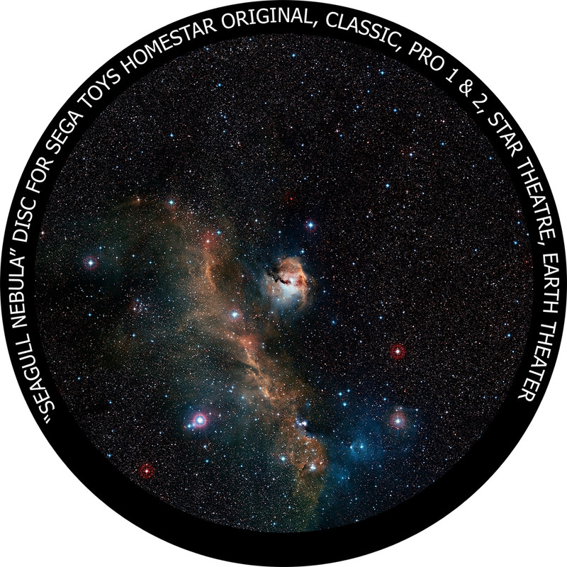 Redmark Diapositiva per il planetario Sega Homestar con la Nebulosa Gabbiano