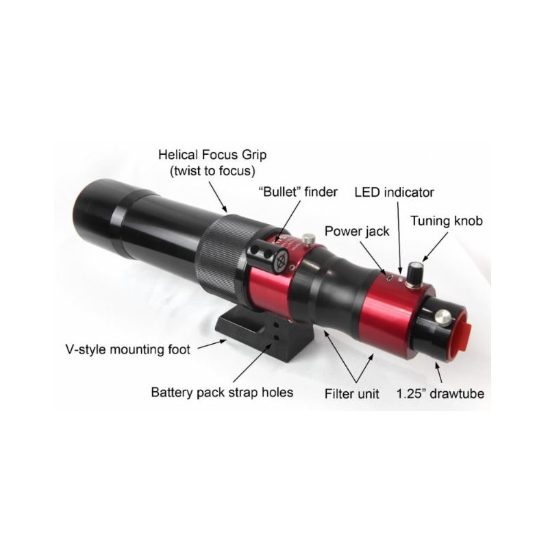 DayStar Telescopio Solare ST 60/930 SolarScout SS60-ds H-Alpha OTA Set