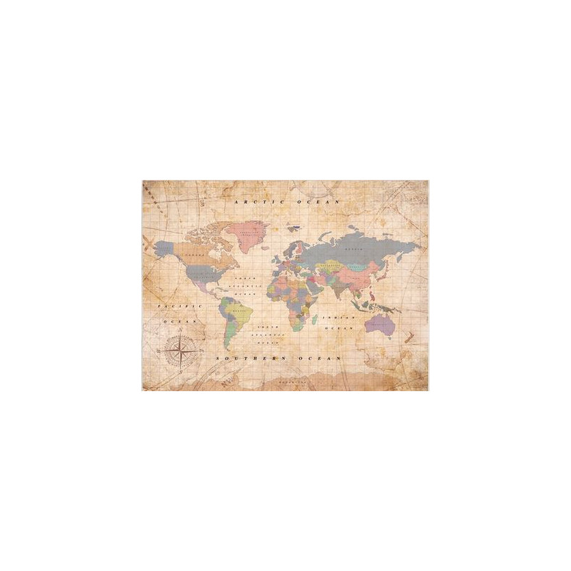 Miss Wood Mappa di Woody Acquerello Old School L