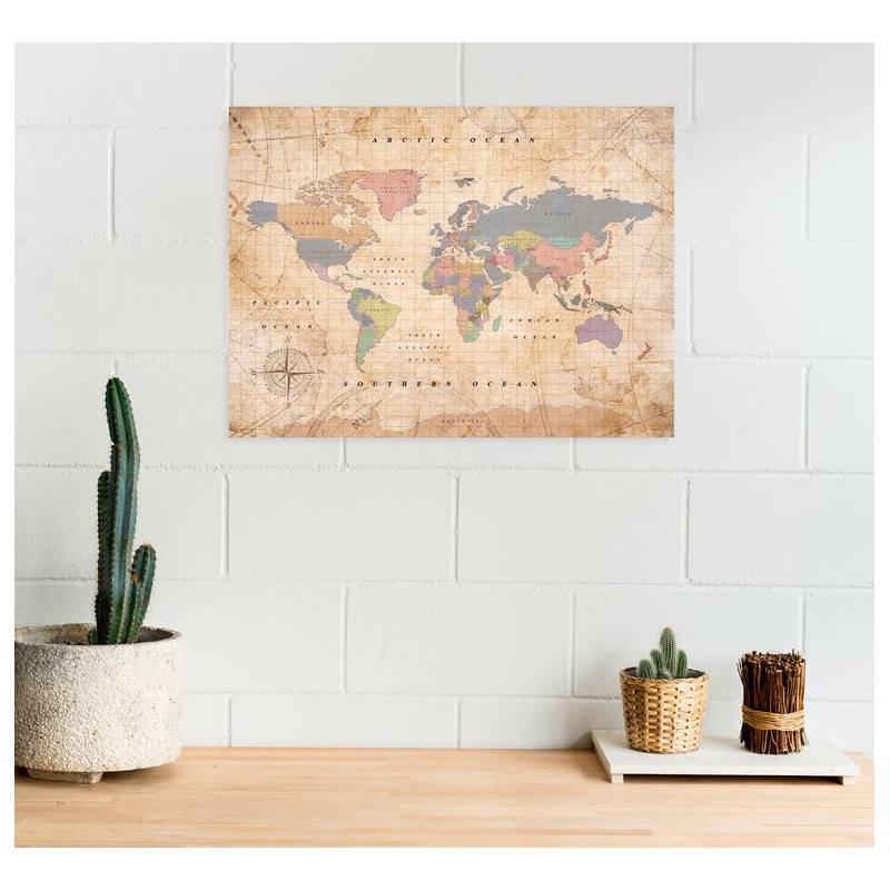 Miss Wood Mappa di Woody Acquerello Old School L