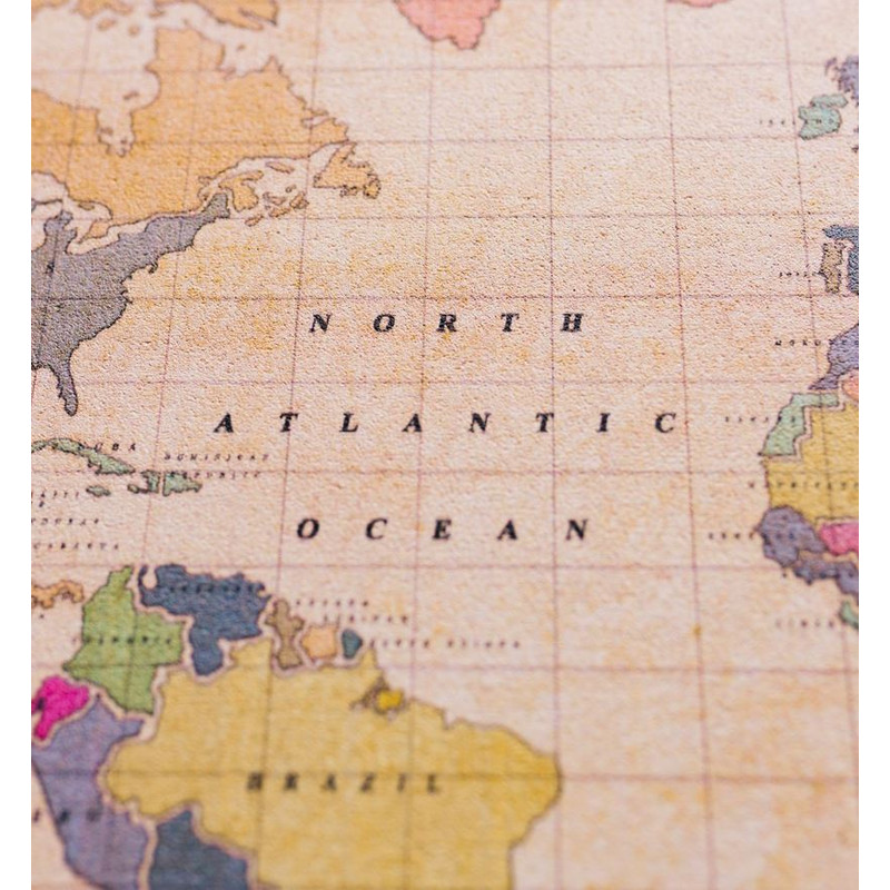 Miss Wood Mappa di Woody Acquerello Old School XL