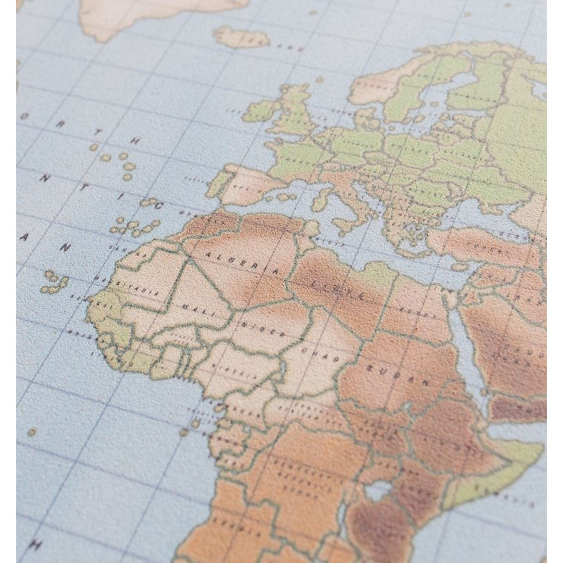 Miss Wood Mappa di Woody Acquerello Fisico XL