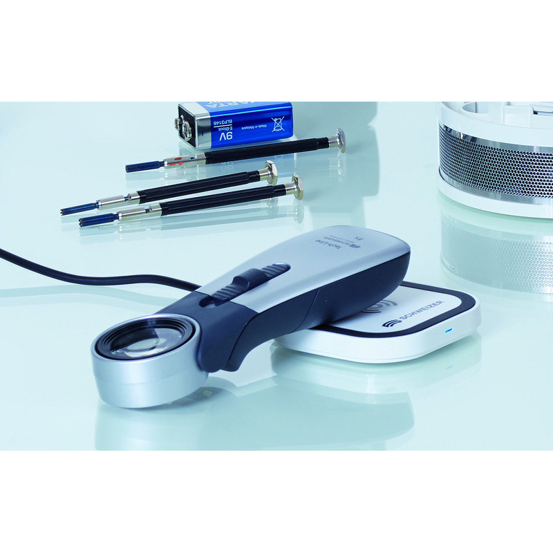 Schweizer Lente d`Ingrandimento Tech-Line a induzione, 2700K, 10x, Ø22,8 mm, aplanare