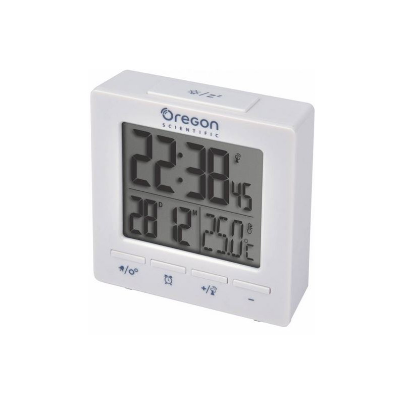 Oregon Scientific Stazione meteo RC Alarm clock with temperature white