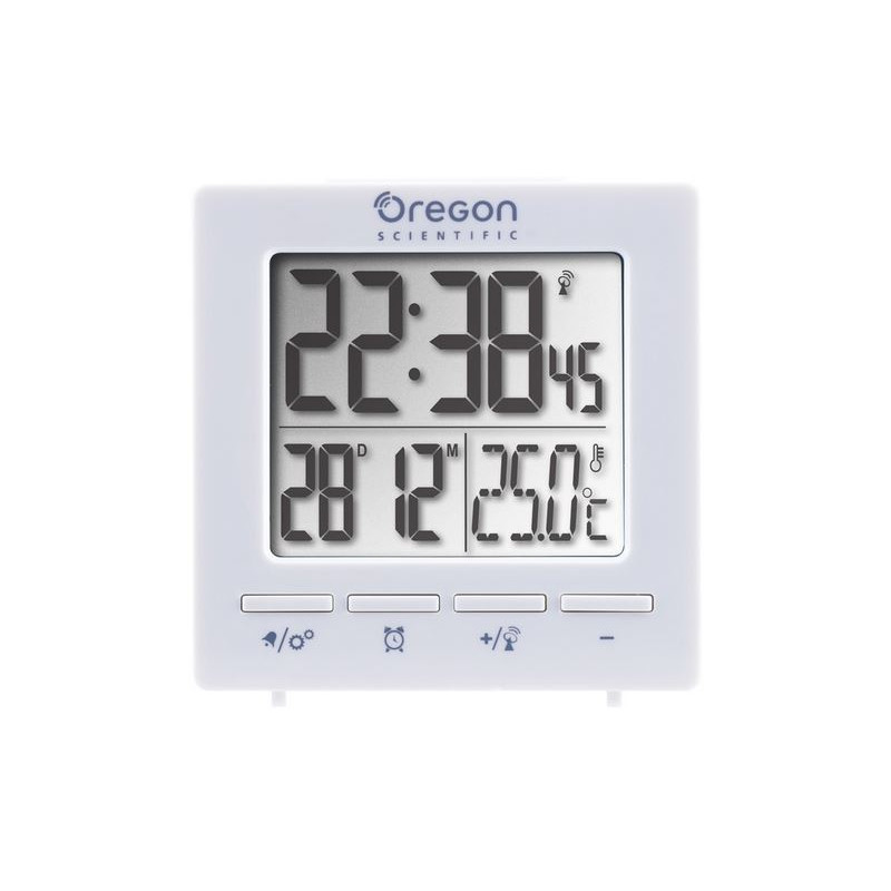 Oregon Scientific Stazione meteo RC Alarm clock with temperature white