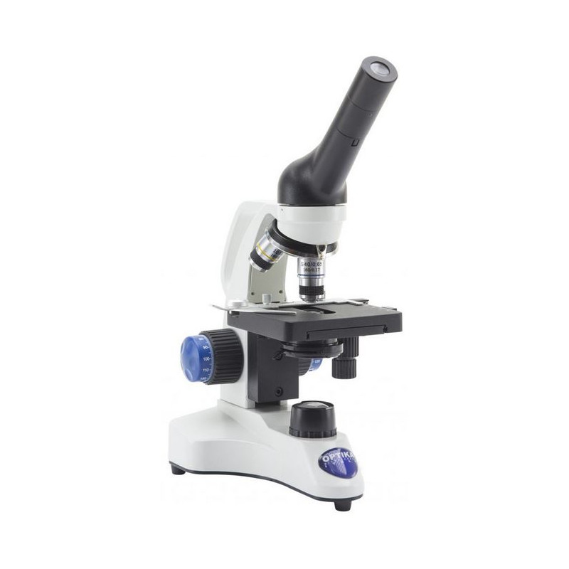 Optika Microscopio Mikroskop B-20CR, monokular, LED, mit aufladbaren Akkus