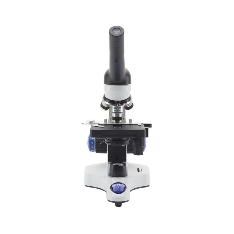 Optika Microscopio Mikroskop B-20CR, monokular, LED, mit aufladbaren Akkus