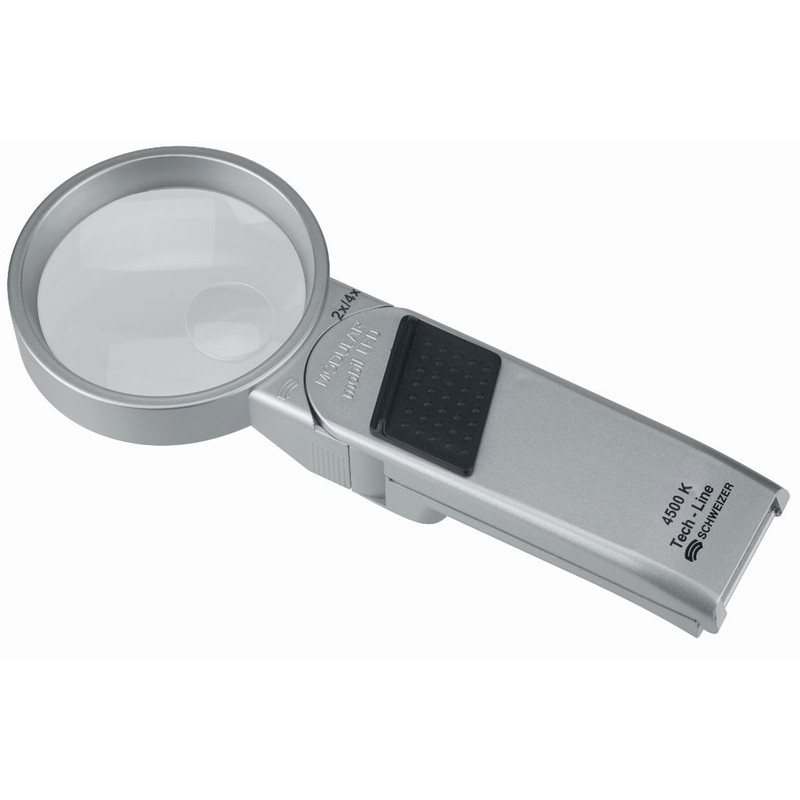Schweizer Lenti d`Ingrandimento Tech-Line MODULAR 2x, 4x; Ø70, Ø20mm, bifocali, 4500K
