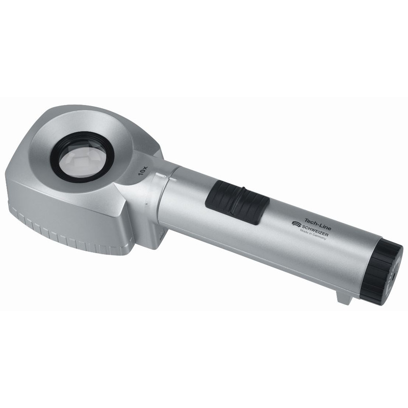 Schweizer Lente di ingrandimento da tavolo Tech-Line 6500K, 10x, Ø30mm, aplanare