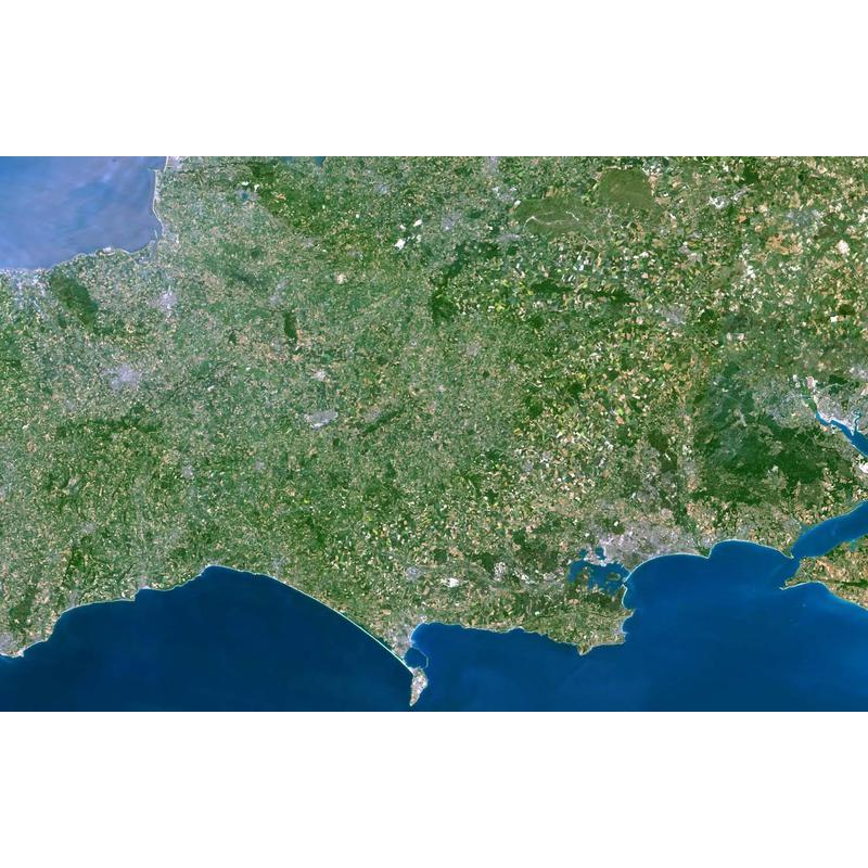 Planet Observer Mappa Regionale Regione di Somerset e Dorset
