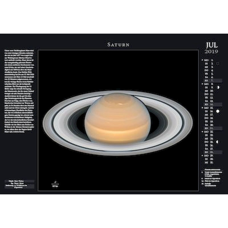 Astronomie-Verlag Weltraum-Kalender 2019