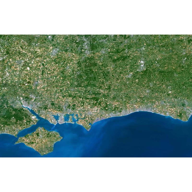 Planet Observer Mappa Regionale Regione di Southhampton - Brighton