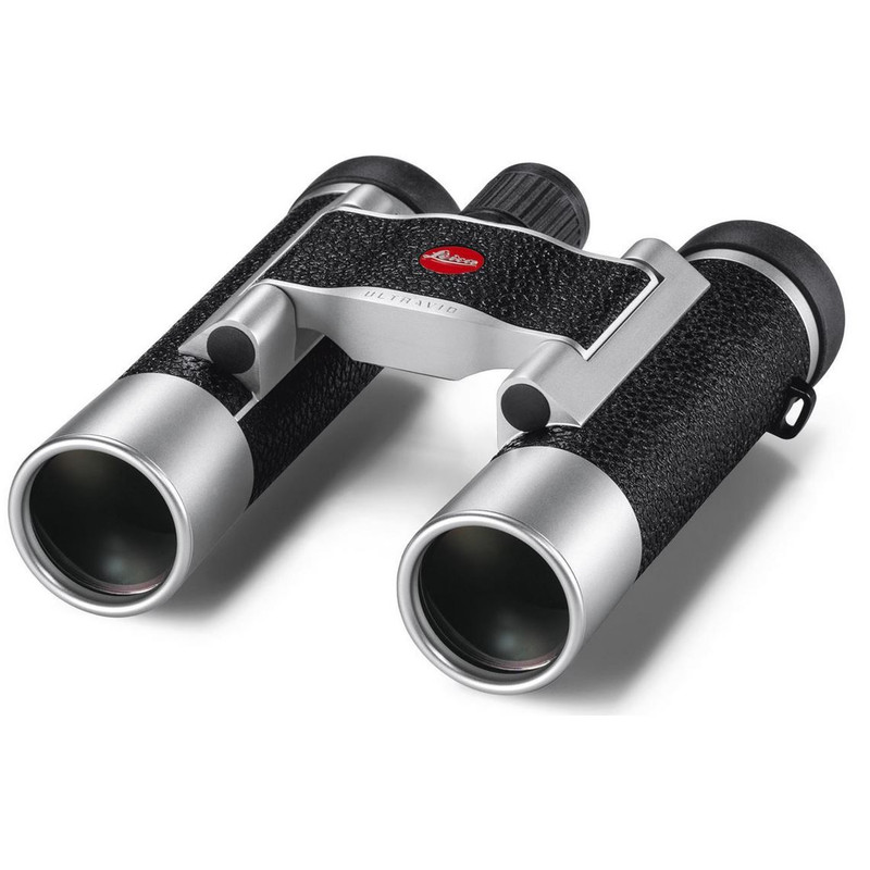 Leica Binocolo Ultravid 10x25 in pelle, argento