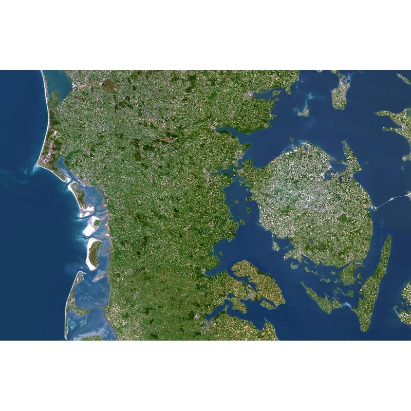 Planet Observer Mappa Regionale Regione dello Jutland meridionale e Fyn