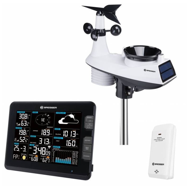 Bresser Stazione meteo Profi W-Lan Center 6in1