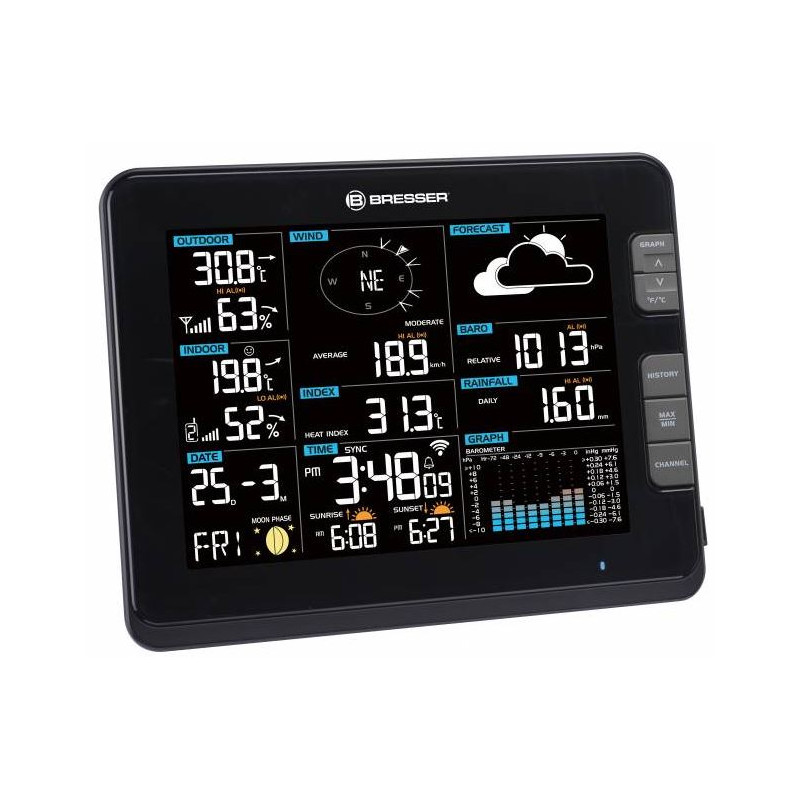 Bresser Stazione meteo Profi W-Lan Center 6in1