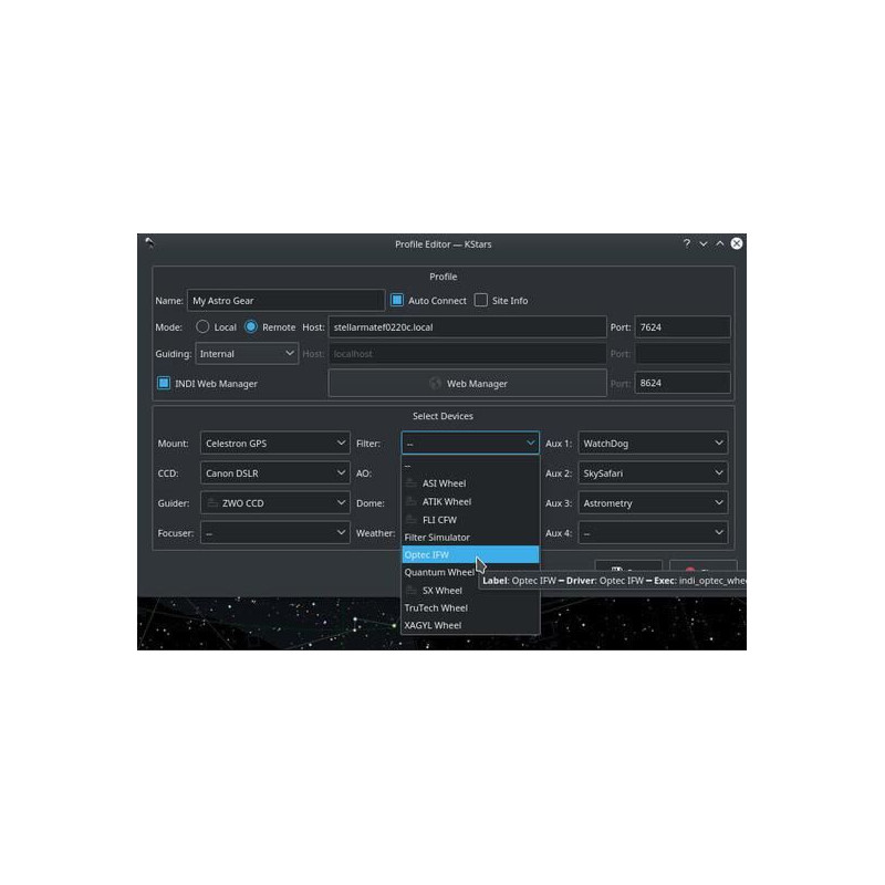 Ikarus Technologies Controller per l'astrofotografia StellarMate PLUS