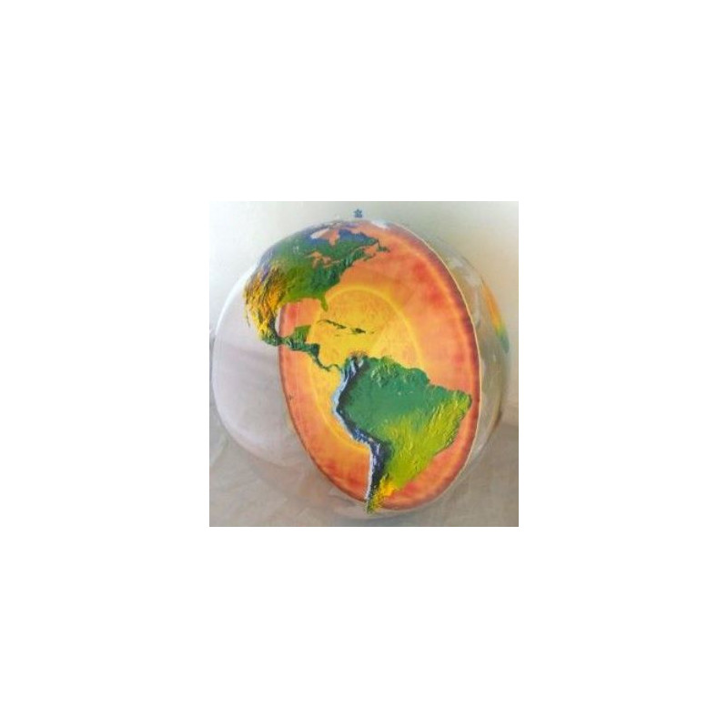Mappamondo gonfiabile con nucleo terrestre 92 cm