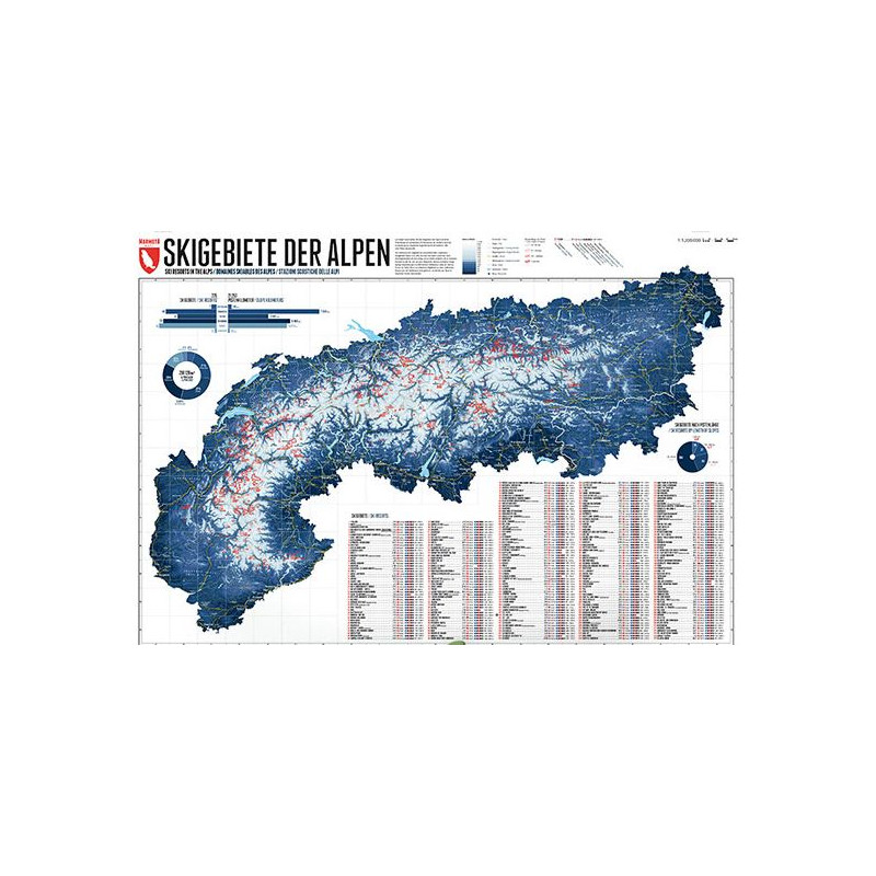 Marmota Maps Mappa alpina 268 aree sciistiche