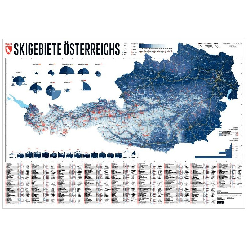 Marmota Maps Mappa Stazioni sciistiche dell'Austria