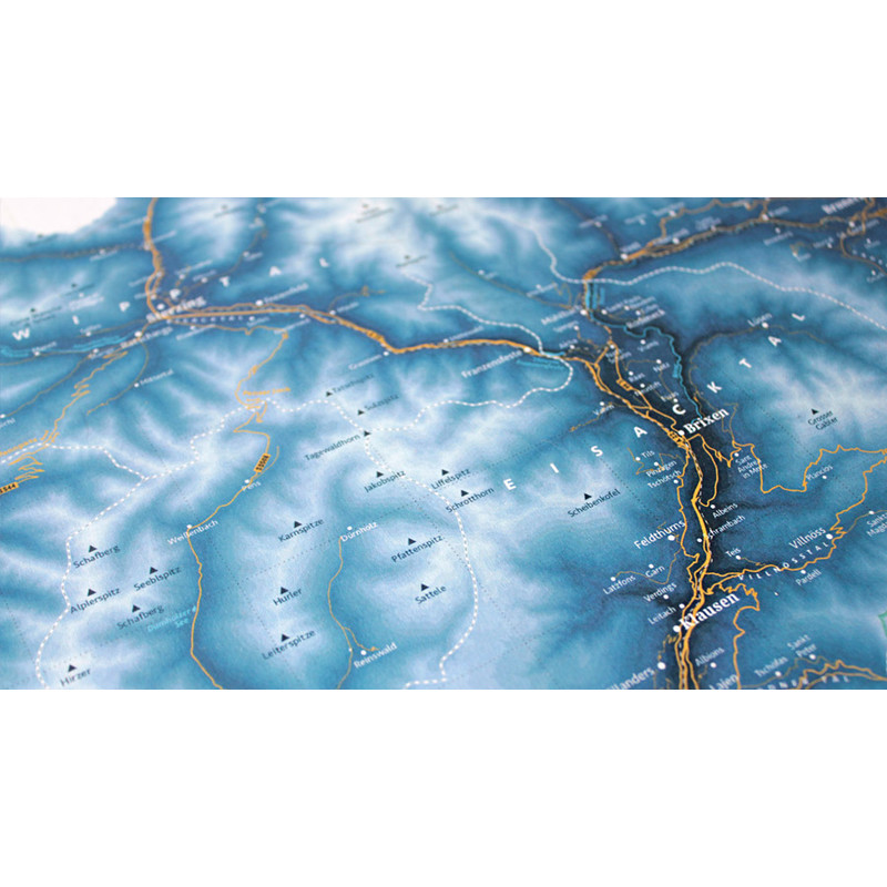 Marmota Maps Mappa Regionale Alto Adige Sci Blu