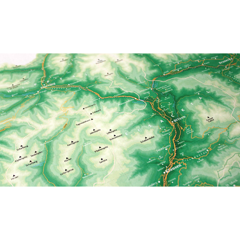 Marmota Maps Mappa Regionale Alto Adige Mountain Green