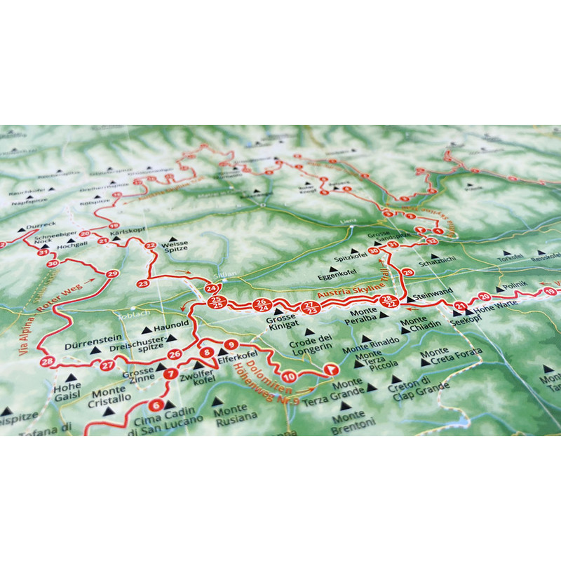Marmota Maps Mappa delle Alpi 1001 montagne e 20 sentieri escursionistici