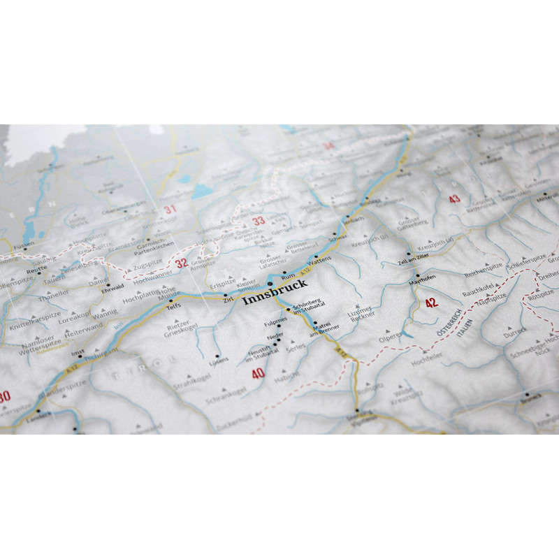 Marmota Maps Mappa Regionale Disegna le Alpi (100x70cm)