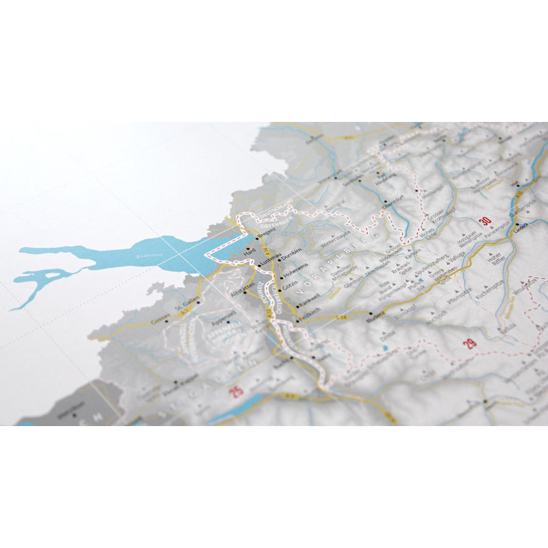 Marmota Maps Mappa Regionale Disegna le Alpi (100x70cm)