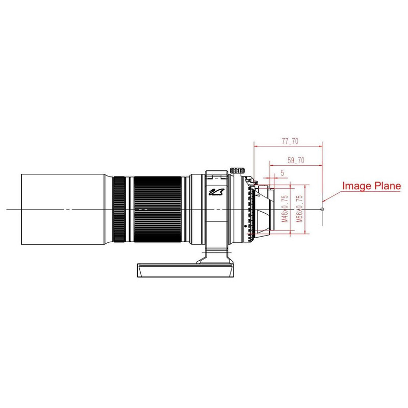William Optics Rifrattore Apocromatico AP 51/250 RedCat 51V2  OTA