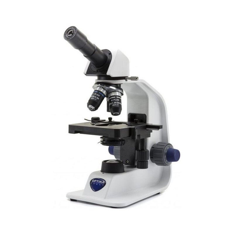 Optika Microscopio B-155R-PL, monoculare, batteria, 1000x