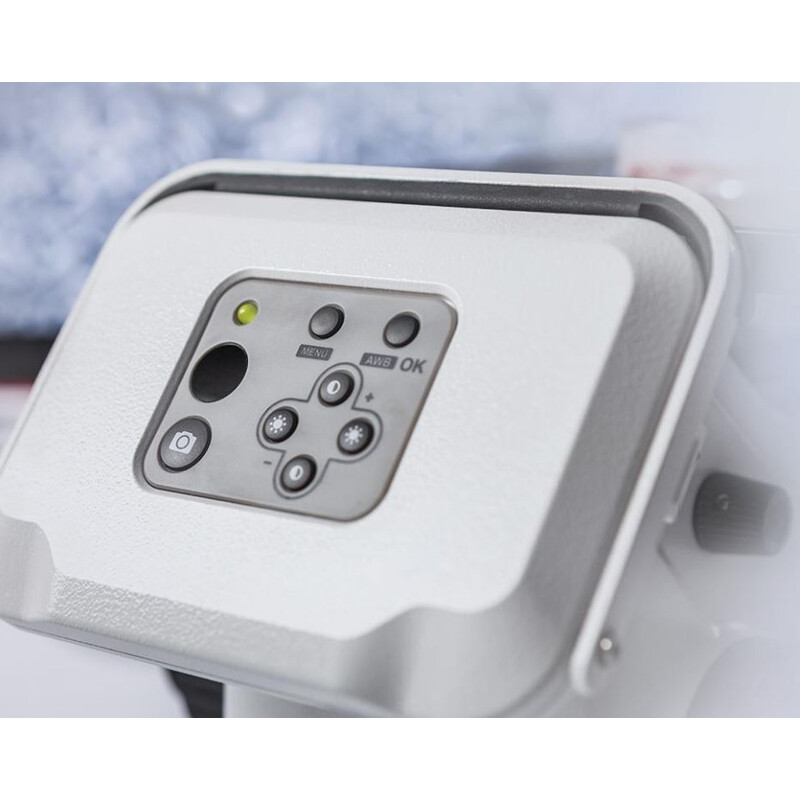 ZEISS Microscopio invertito Primovert HDcam Ph0, Ph1, Ph2, 40-400x, Ph1, Kond 0,4, Cam 5MP