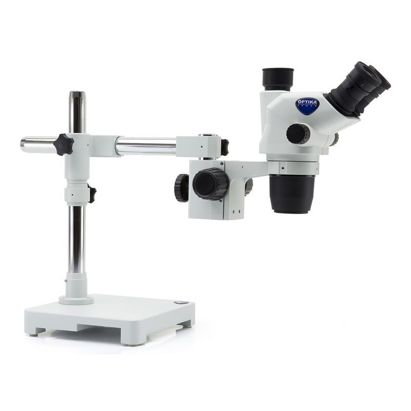 Optika Microscopio stereo zoom SZO-8 trino, 6,7-45x, a sbalzo, senza Iluminazione