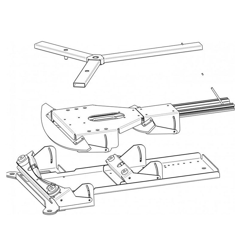 Geoptik Testa equatoriale Piattaforma per Dobson Eartha